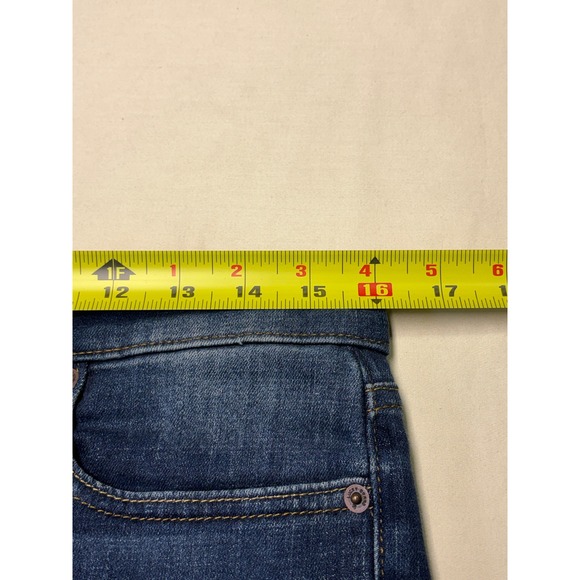Lucky Brand Ava Crop Jeans Womens 10/30 L28 Dark Wash Skinny Raw Hem Stretch - Picture 12 of 16